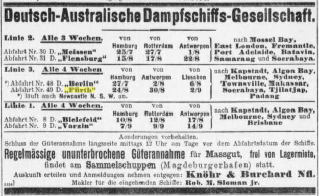 Abfahrt Nr. 49 D "Fürth"