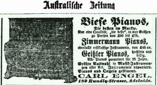 Biese Pianos, Zimmermann Pianos, Geißler Pianos