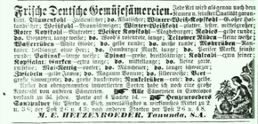 Sämereien Heuzenroeder