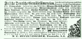 Sämereien Heuzenroeder