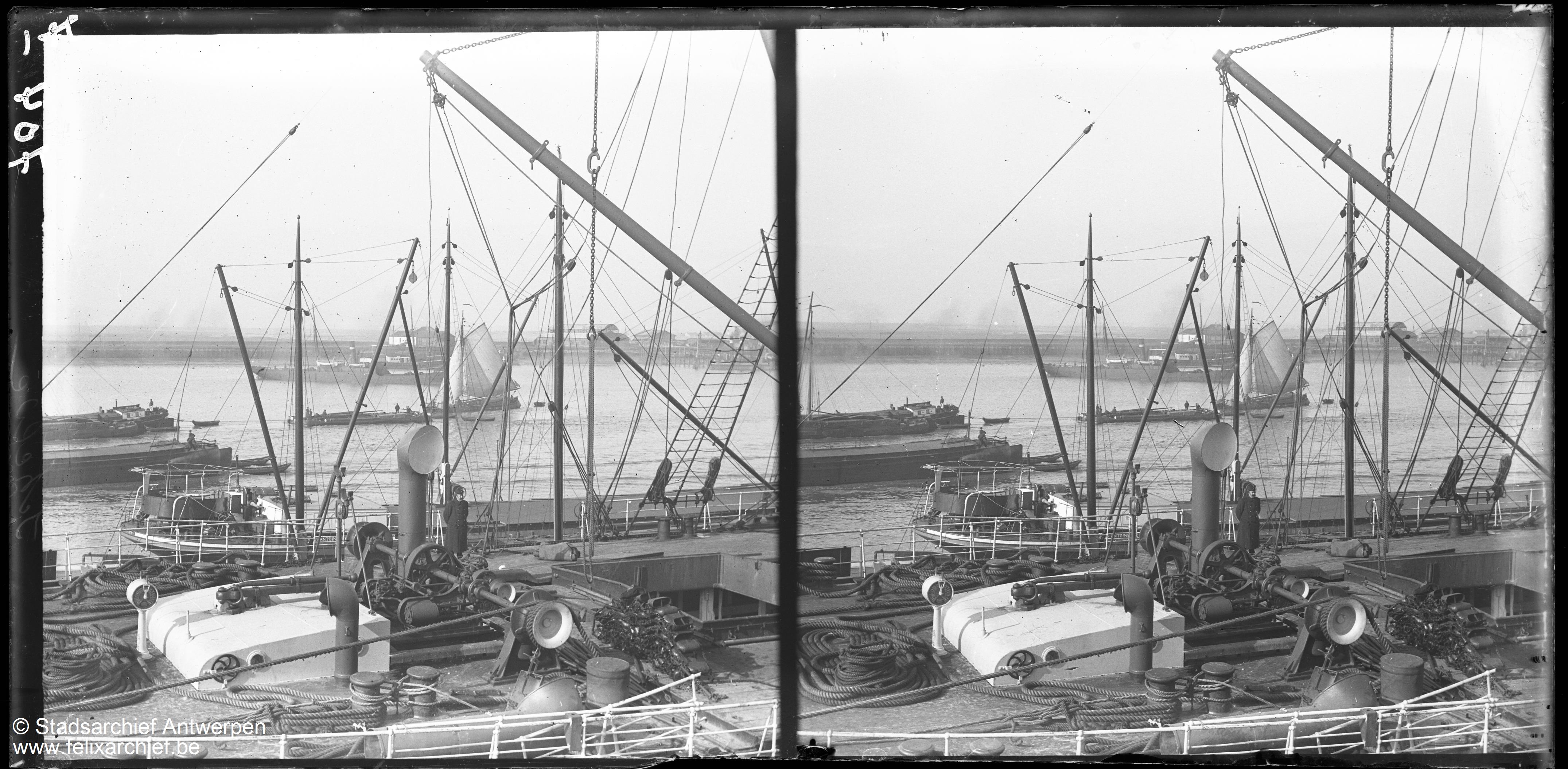 Anwerp, port, stereophoto