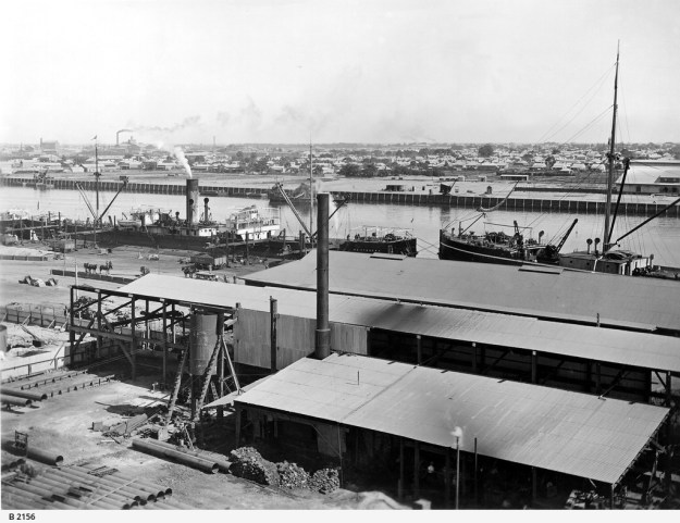 Wharfs in Port Adelaide about 1910