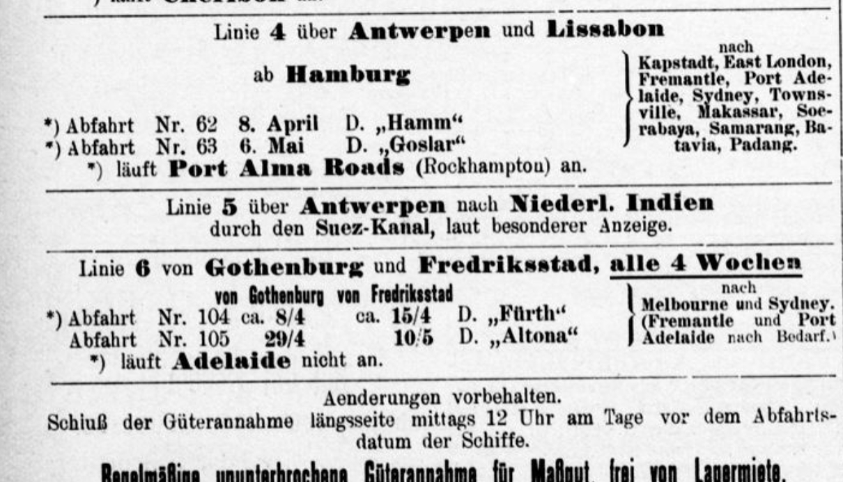DADG Advertisement in HANSA, April 1912