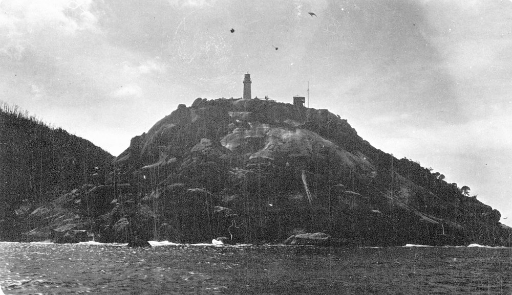 THE SENTINEL THAT STANDS GUARD AT THE SOUTHERN POINT OF THE AUSTRALIAN CONTINENT. WILSON'S PROMONTORY