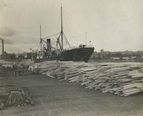 Danish steamer Cambodia in Geelong