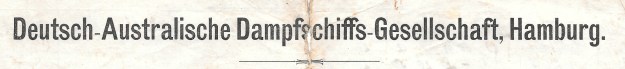 Geman Australian Line, Original document