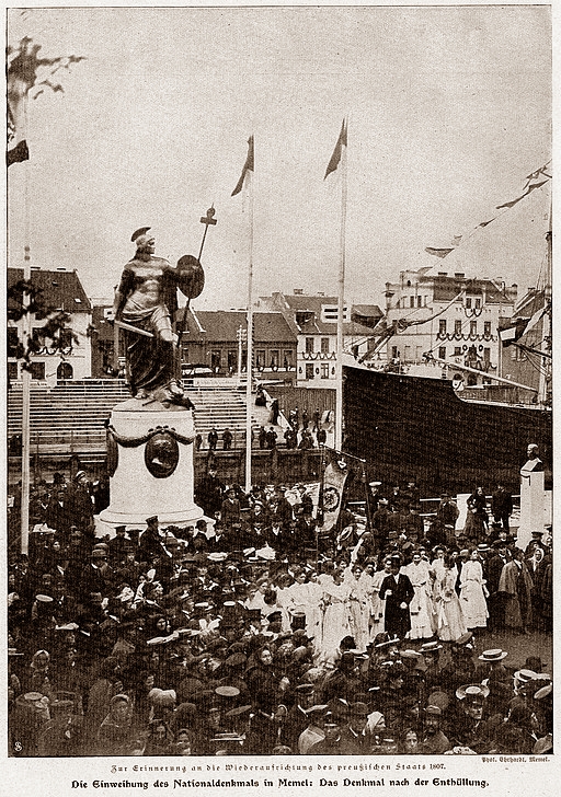 Memel, Borussia monument, 1907