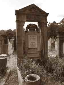 tombstone Justus Ullmann, cemetary in Fürth