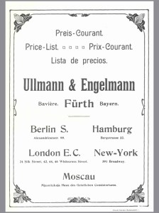 Ullmann und Engelmann, catalogue 1902
