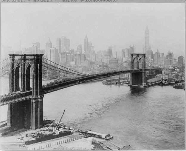 Brooklyn Bridge, New York, 1915