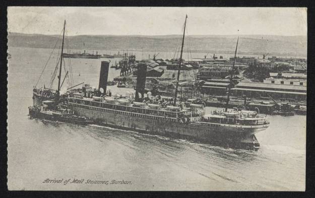 Arrival of Mail Steamer in Durban