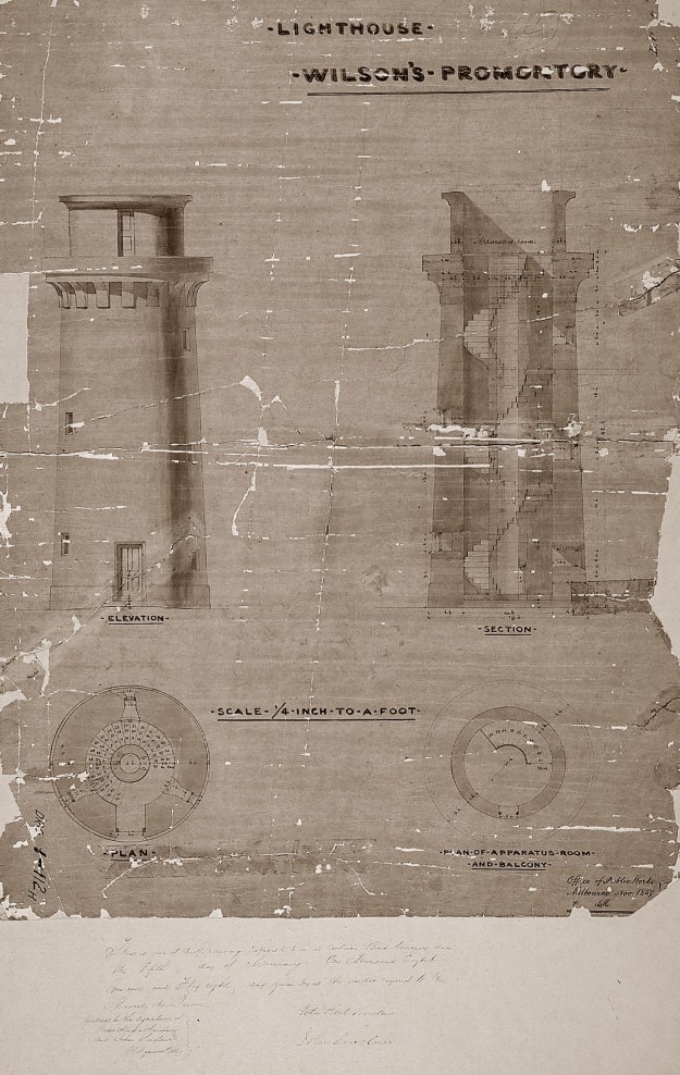 Wilson's Promontory lighthouse drawing