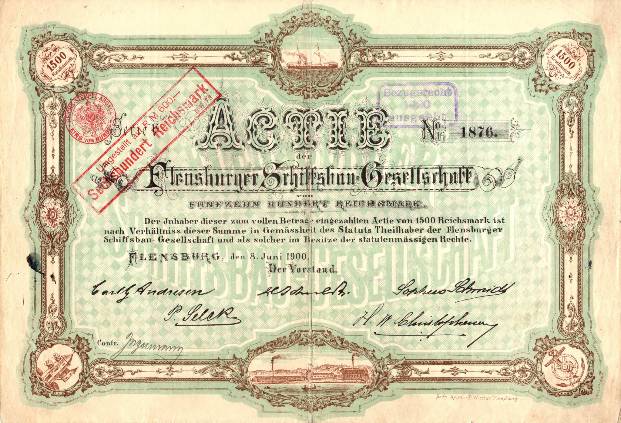 Flensburger Schiffsbau-Gesellschaft 1900