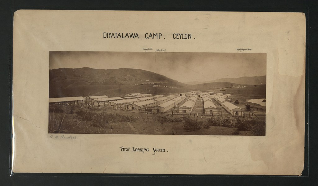 Diyatalawa camp. Ceylon