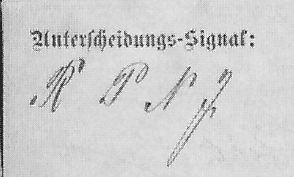 Unterscheidungssignal der "Fürth"