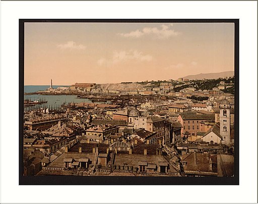 Genua Panorama Photochromdruck
