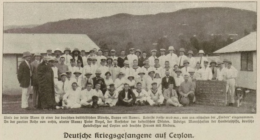Die Woche, Deutsche Kriegsgefangene auf Ceylon