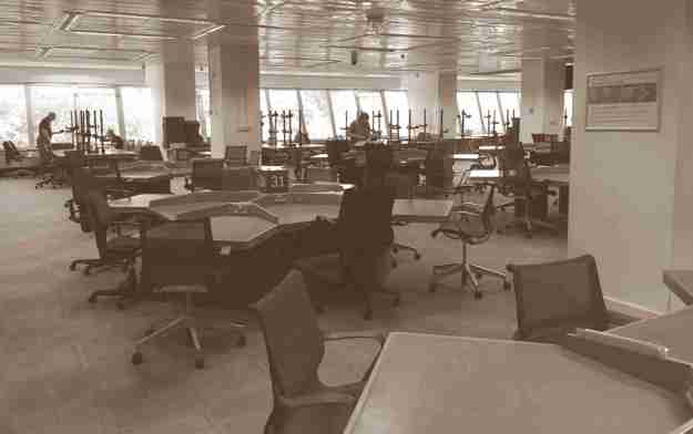 Lesesaal in The National Archives, Kew, London, eigene Aufnahme, September 2019