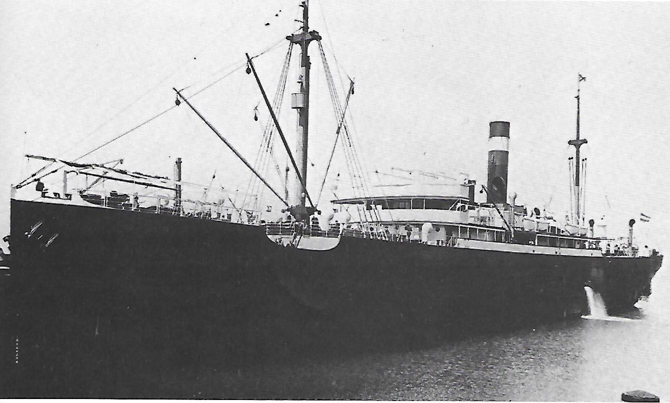 Das Dampfschiff "Oberhausen", bei Kriegsausbruch in Tasmanien und dort beschlagnahmt; © Reinhart Schmelzkopf: Deutsch-Australische Dampfschiffs-Gesellschaft, Hamburg 1888-1926