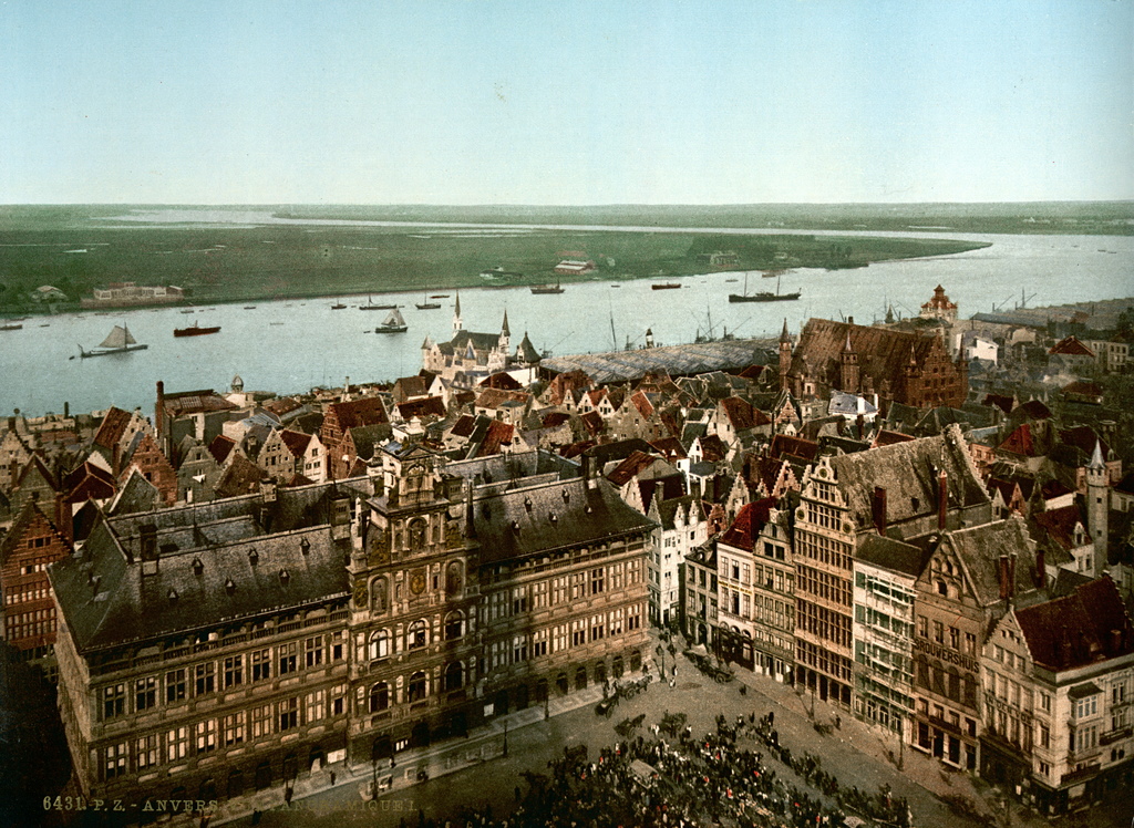 Antwerp Anvers 1900 Schelde Escaut