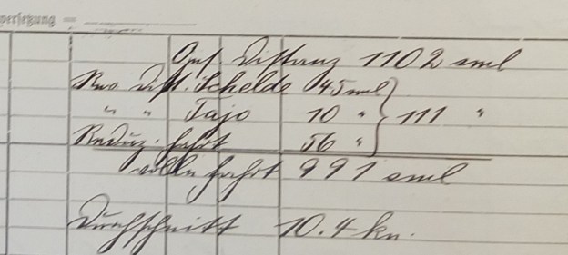 Furth, German Australian Line, log book 1914