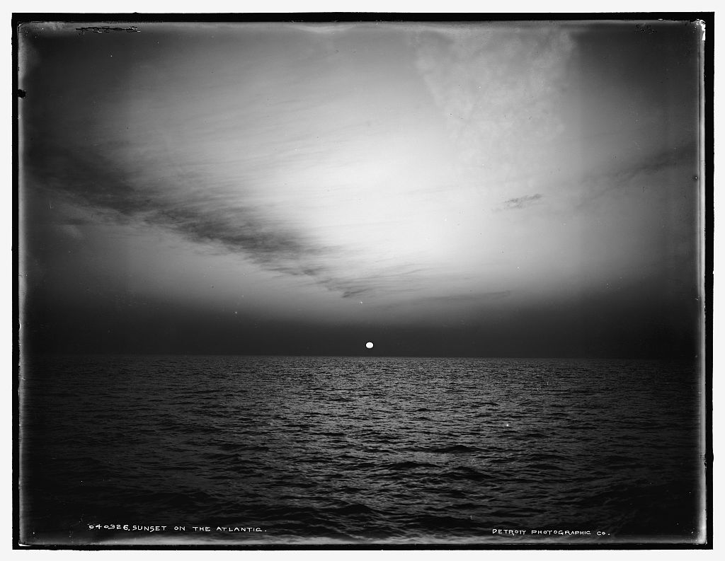 Sunset Atlantic, about 1900