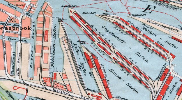 Schuppen 52, Hamburger Hafen, 1911