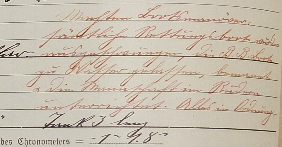 Bootsmanöver 24. Juli 1914