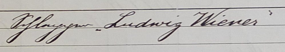 log book Furth "Ludwig Wiener"