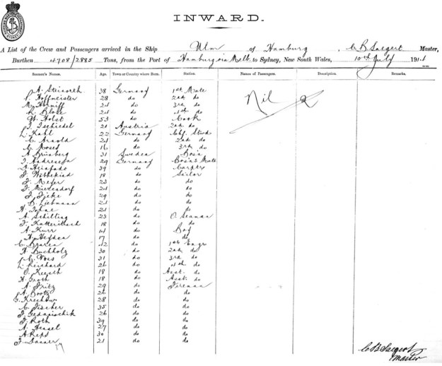 steamship Ulm in Sydney