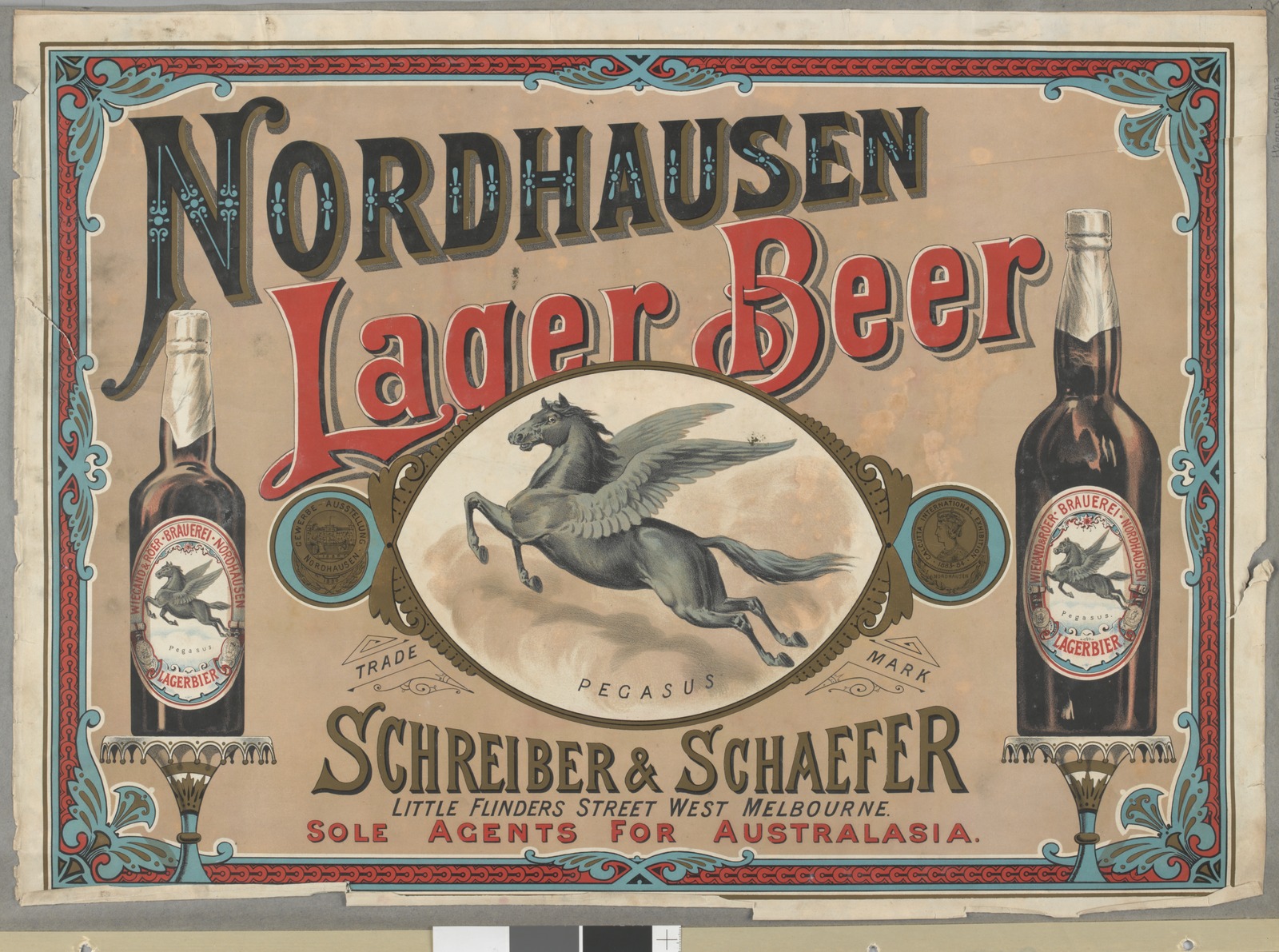 Nordhausen Lager Bier, Wiegand und Röer, 1900