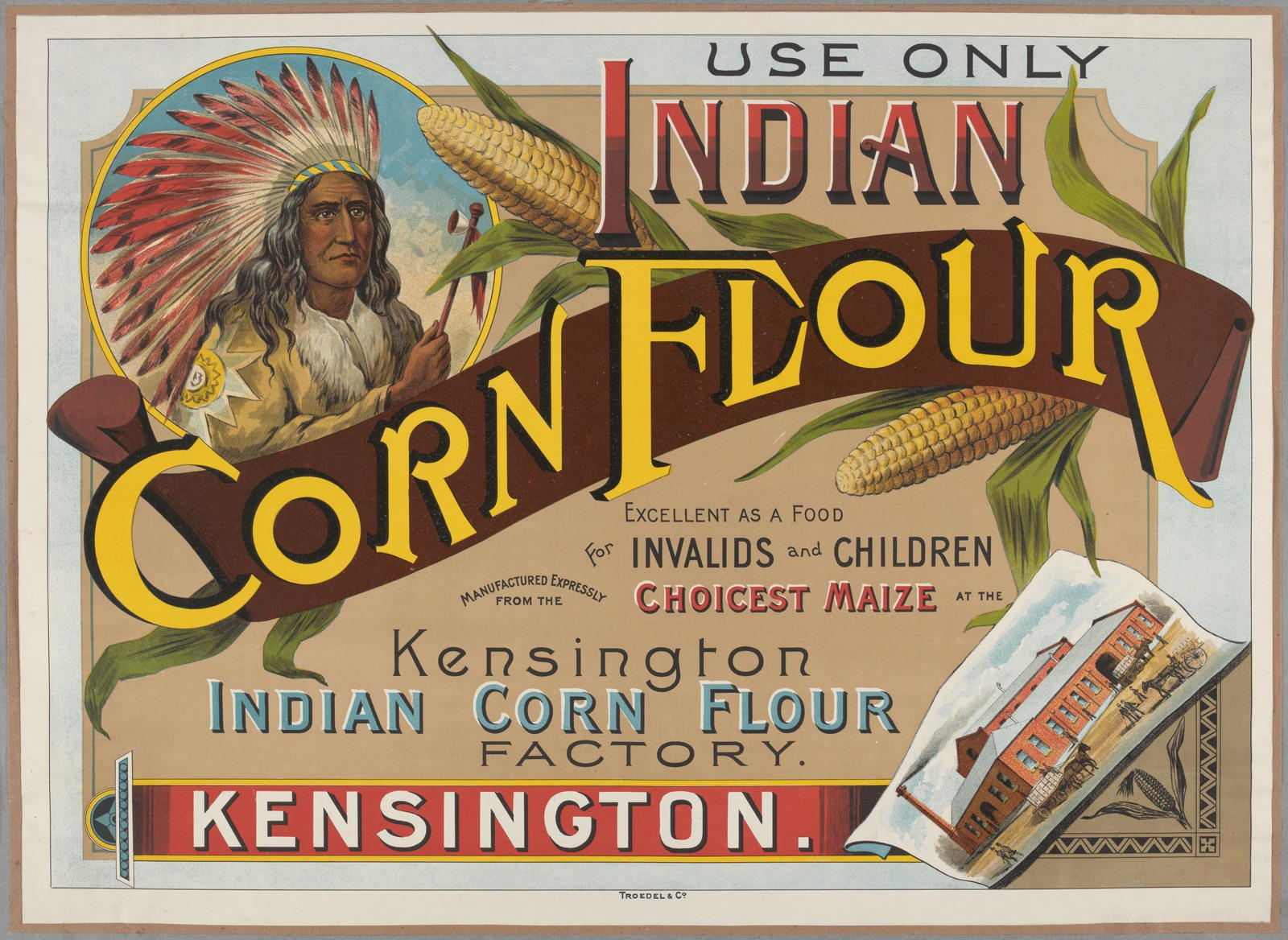 cornflour, advertising, about 1890