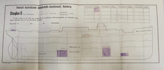 Stauplan, Dampfschiff Fürth 1914