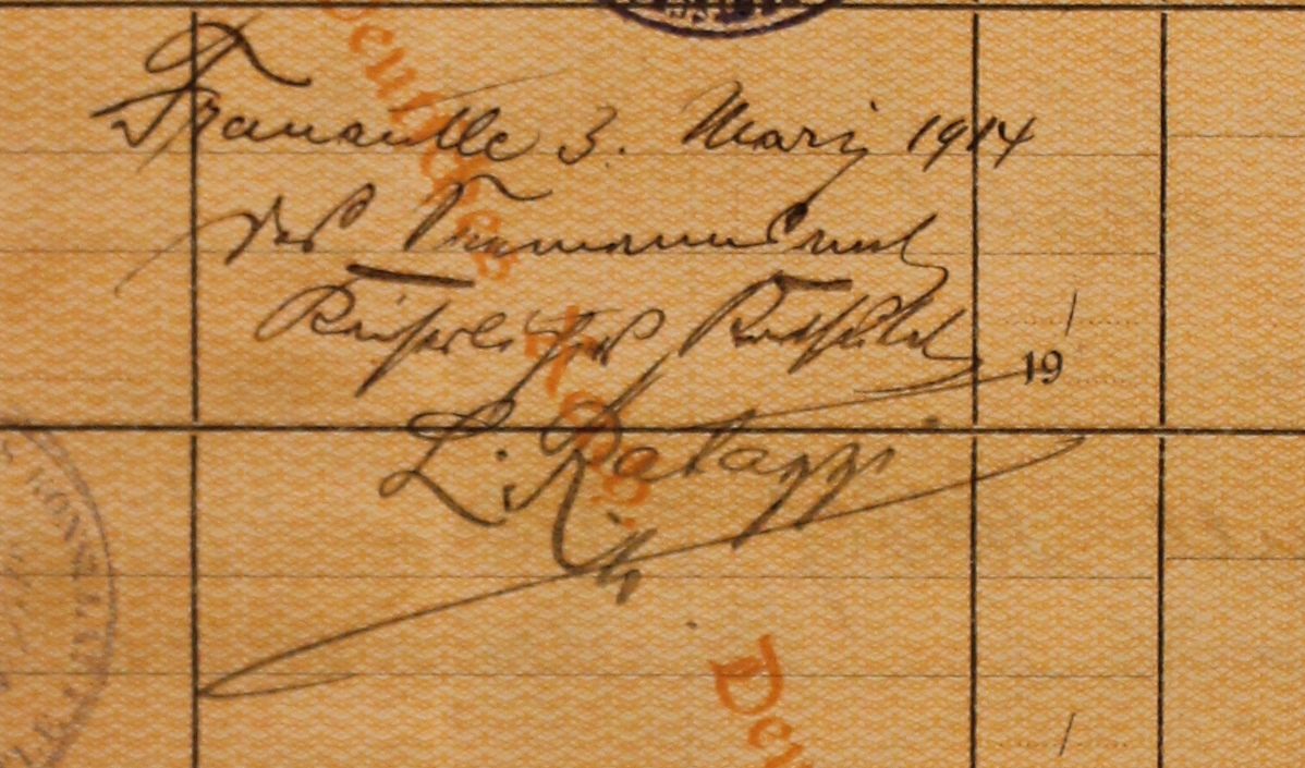 ship's articles Neumunster 1913/1914