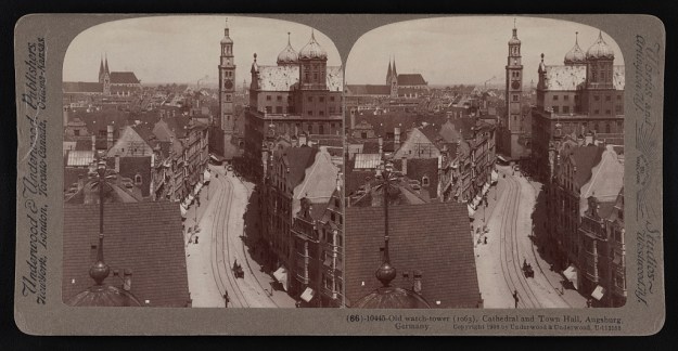 Augsburg 1909 Steroscopic Card