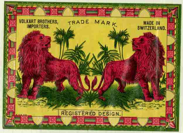 Volkart Brothers label