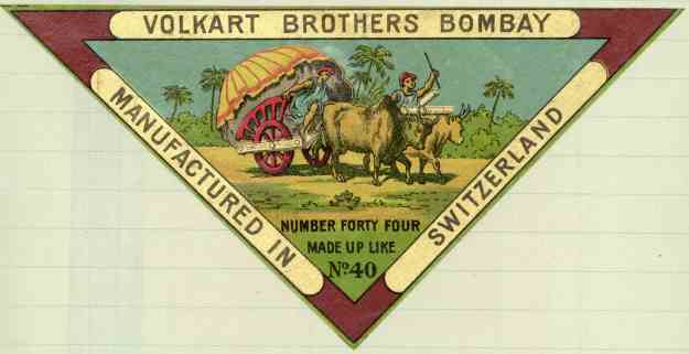 Volkart Brothers Yarn Label