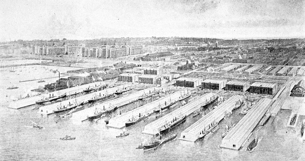 Bush Docks 1914, Brooklyn, New York