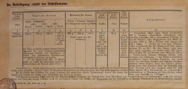 ship's articles Neumunster 1913/1914