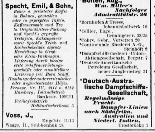 Emil Specht, Hamburg