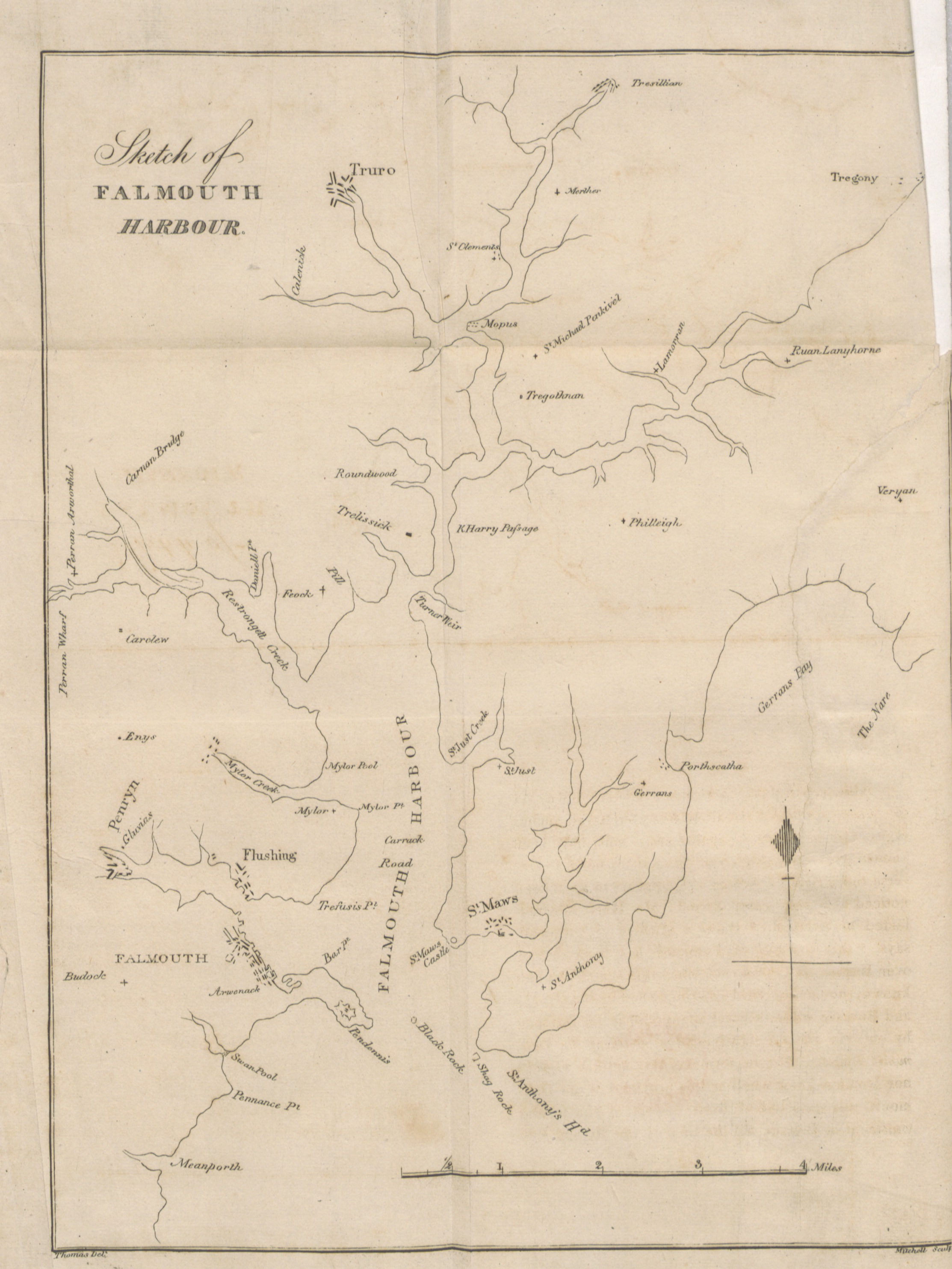 Falmouth map 1827
