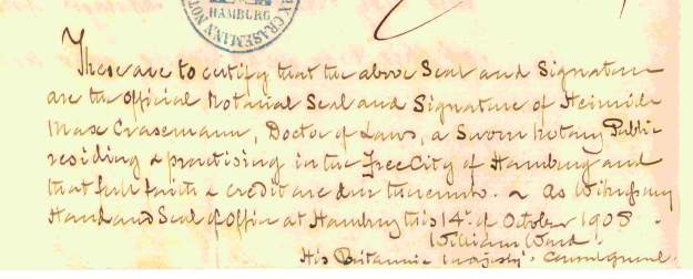 William Ward, Consul General