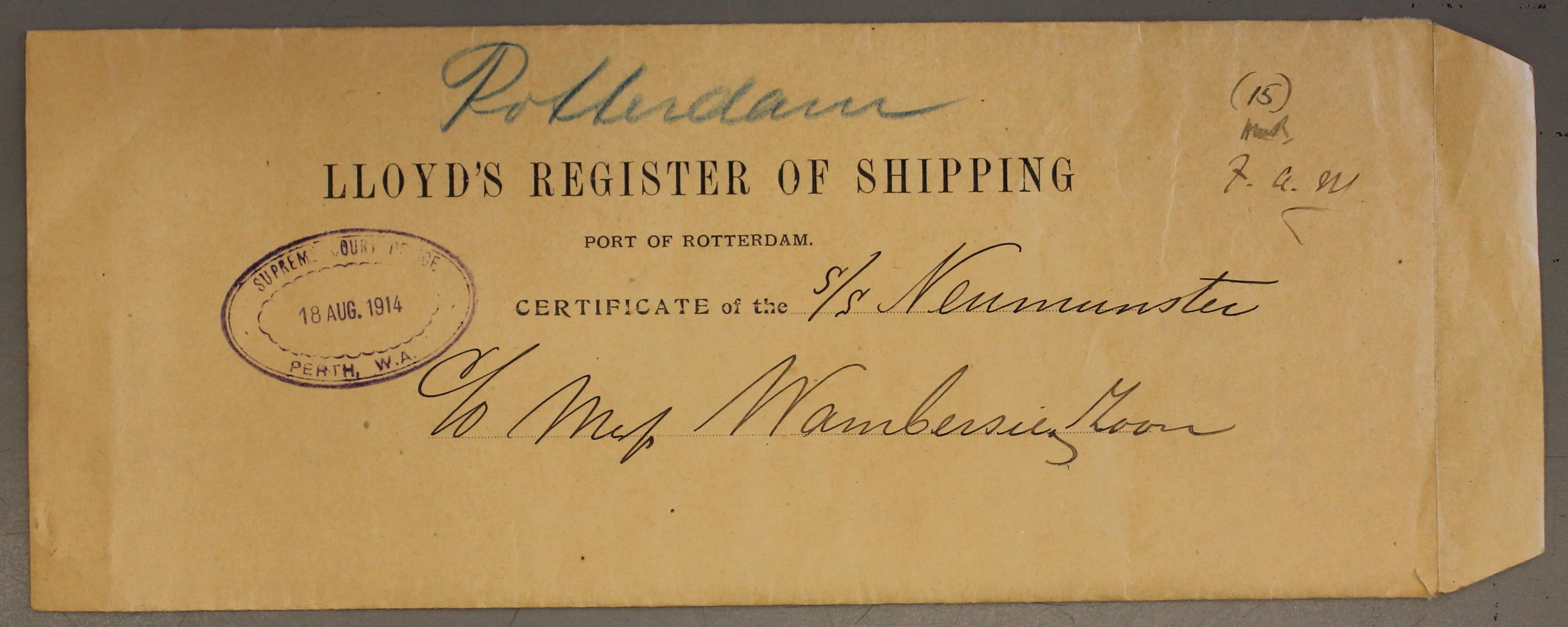 Lloyd's Register of Shipping 1912