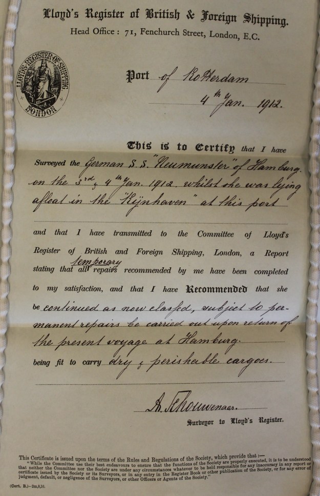 Lloyd's Register, Rotterdam, 1912