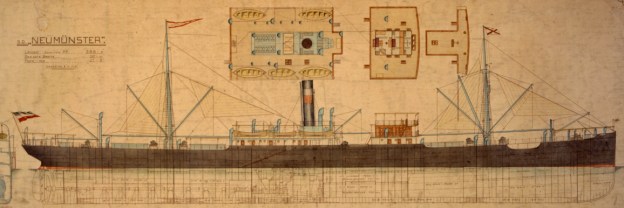 Dampfschiff Neumünster 1907