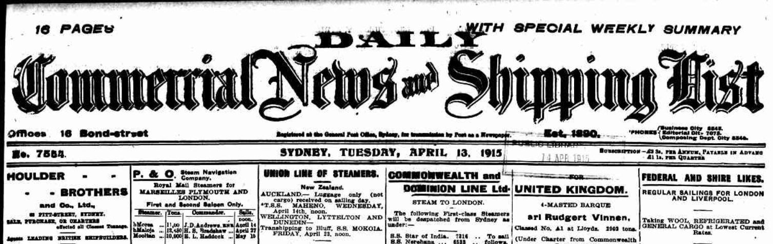 Daily Commercial News 1915
