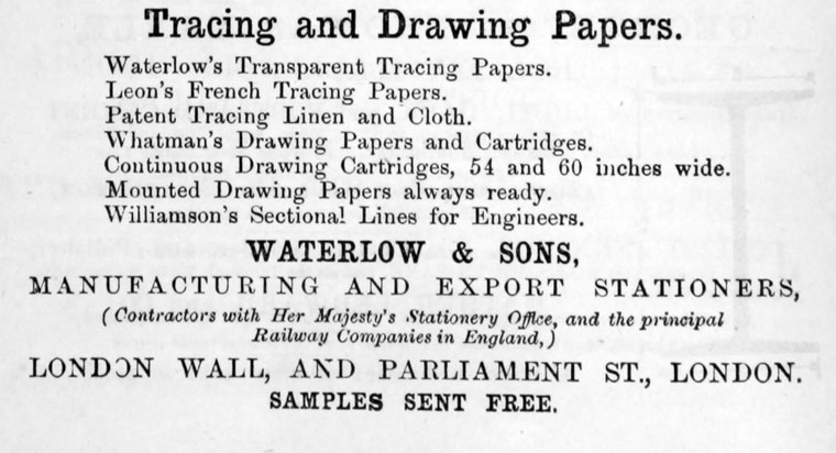 Waterlow and Sons London