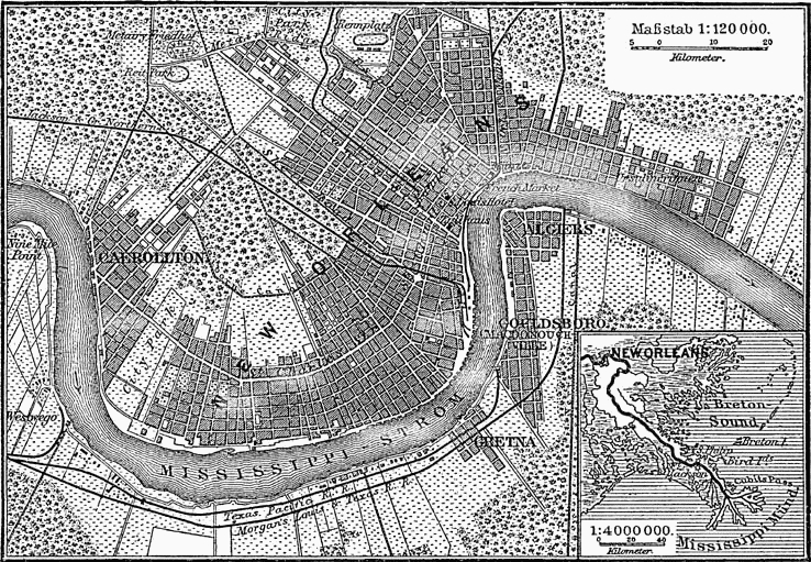 New Orleans map 1888