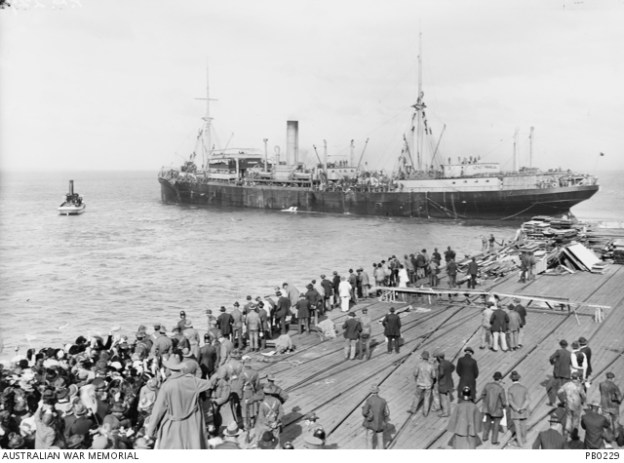 HMAT Barambah, exHobart, 1916