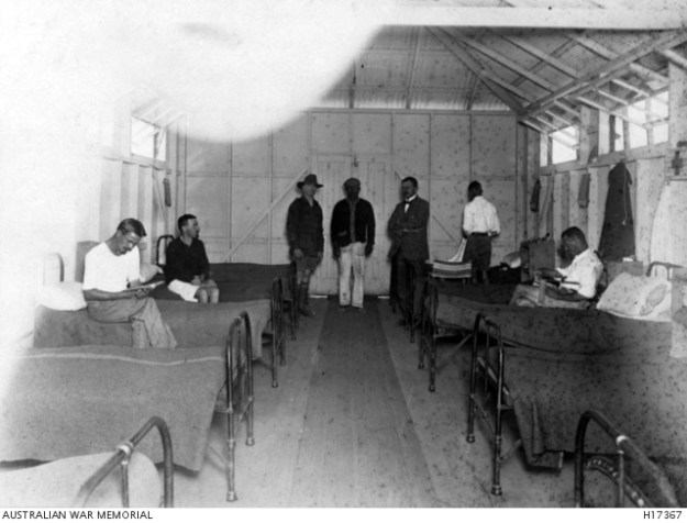 hospital ward, holsworthy, 1916